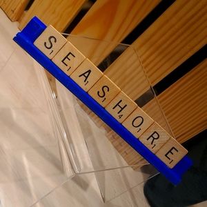 *SEASHORE* Scrabble Tile Rack